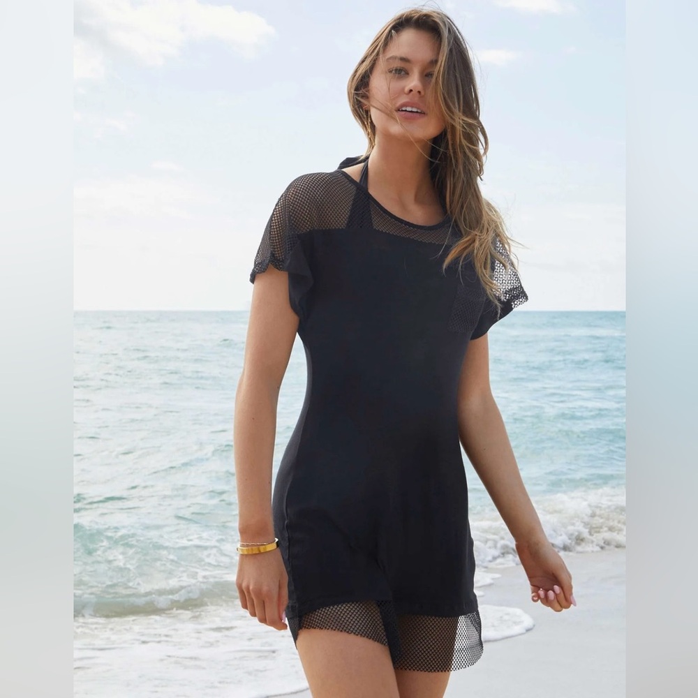 NWOT VENUS Mesh Trimmed Swim Cover Up Size M
